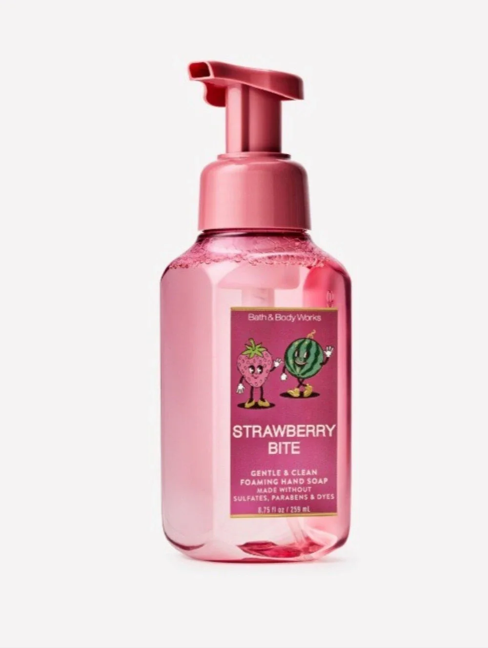 Bath & Body Works Strawberry Bite Foaming Hand Soap - Pink
